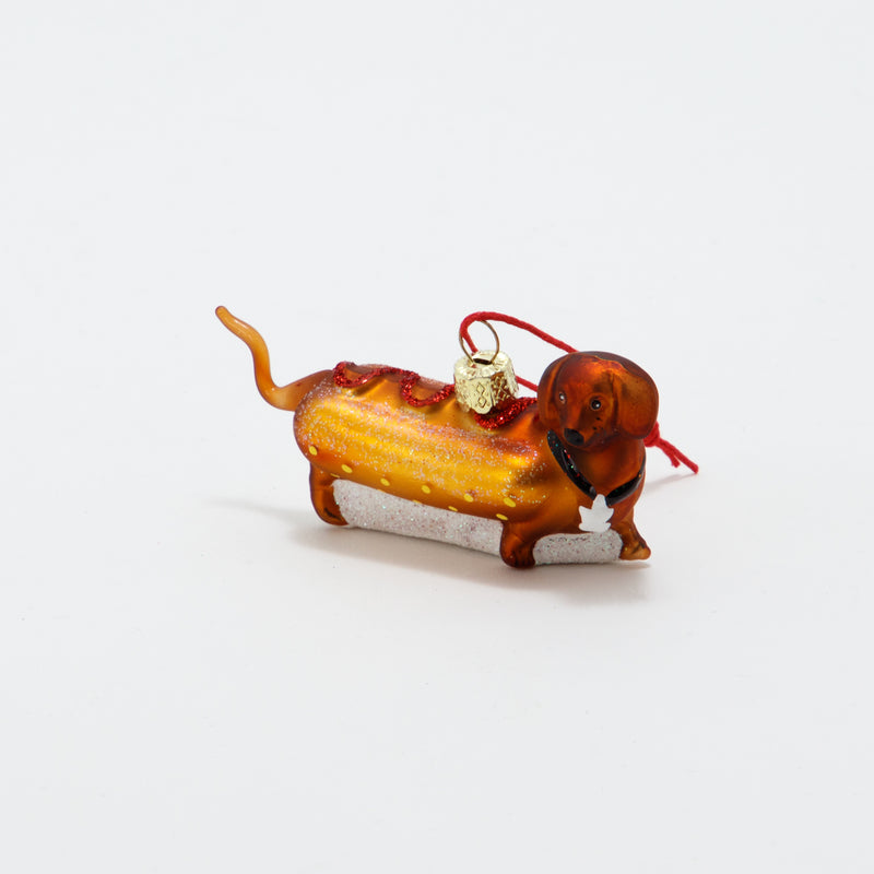 Christmas Ornament Weiner Pup Hot Dog
