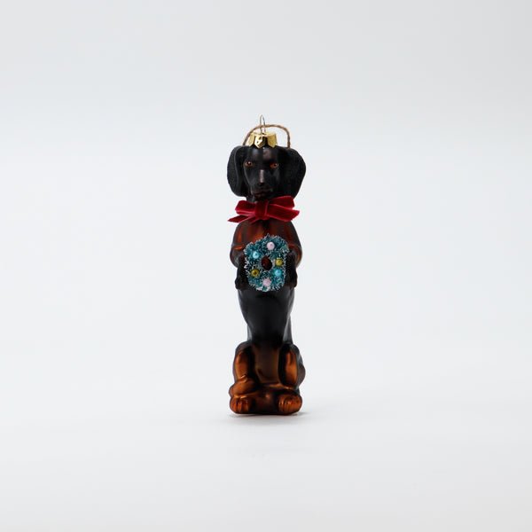 Christmas Ornament Festive Doxy Black