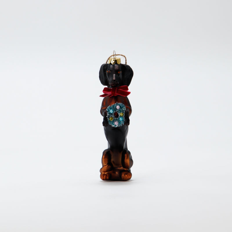 Christmas Ornament Festive Doxy Black