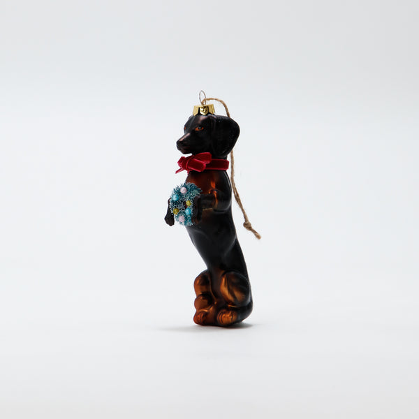 Christmas Ornament Festive Doxy Black