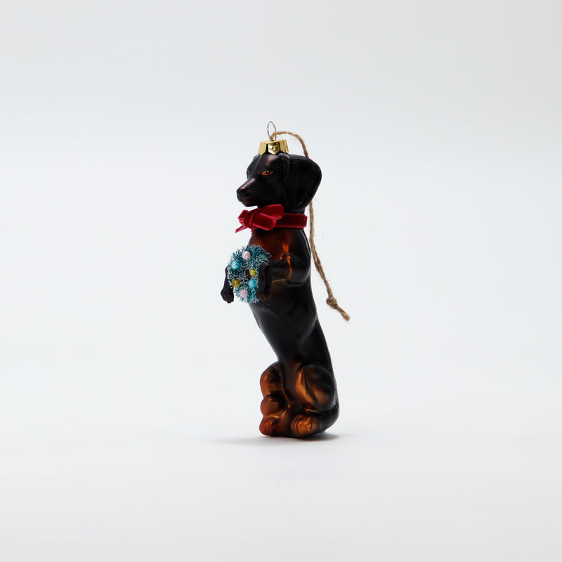 Christmas Ornament Festive Doxy Black