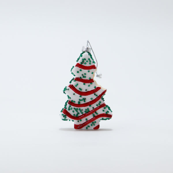 Christmas Ornament X'mas Tree Cake with Bite
