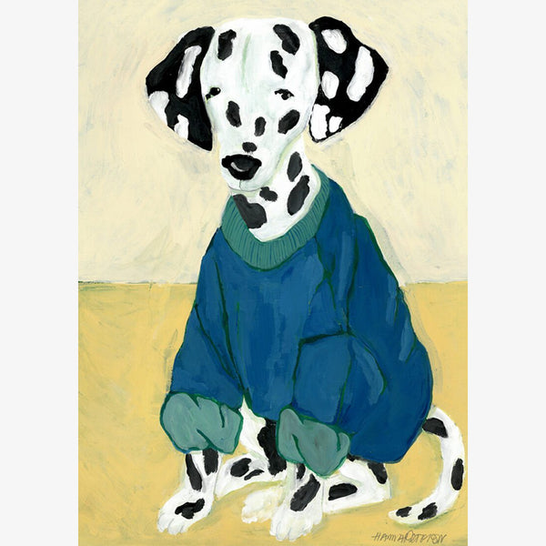 Dalmatian in Sweatshirt by Hanna Peterson