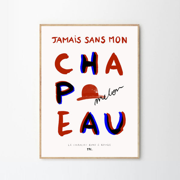 Le Chapeau Rond et Rouge by Another Art Project