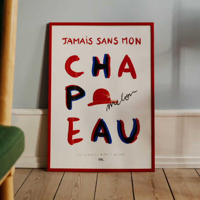 Le Chapeau Rond et Rouge by Another Art Project
