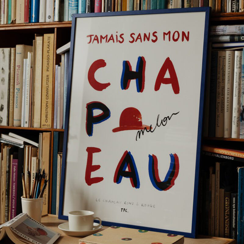 Le Chapeau Rond et Rouge by Another Art Project