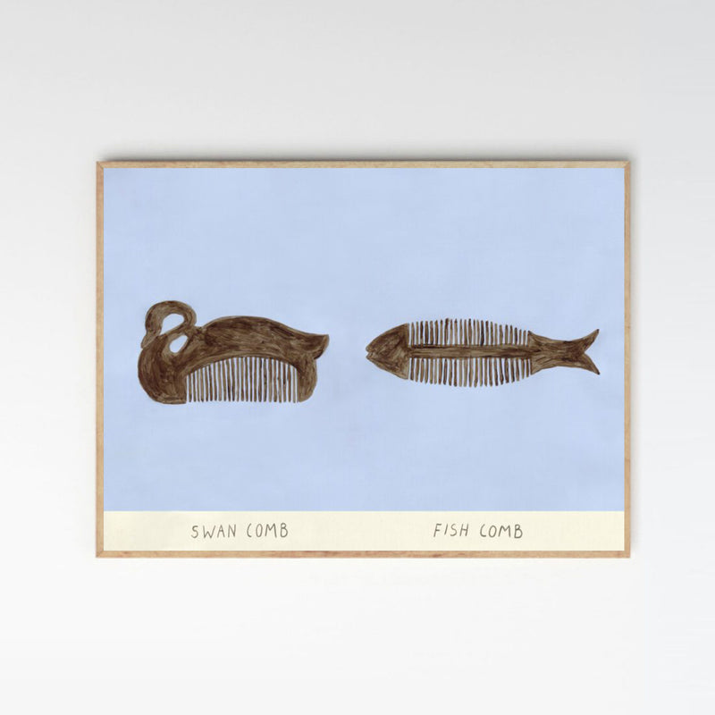 Swan and Fish Comb by Isabelle Vandeplassche