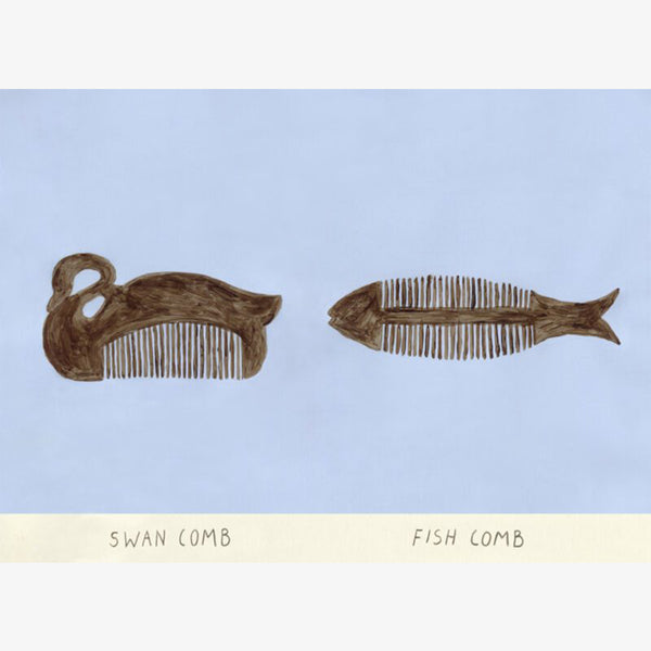 Swan and Fish Comb by Isabelle Vandeplassche