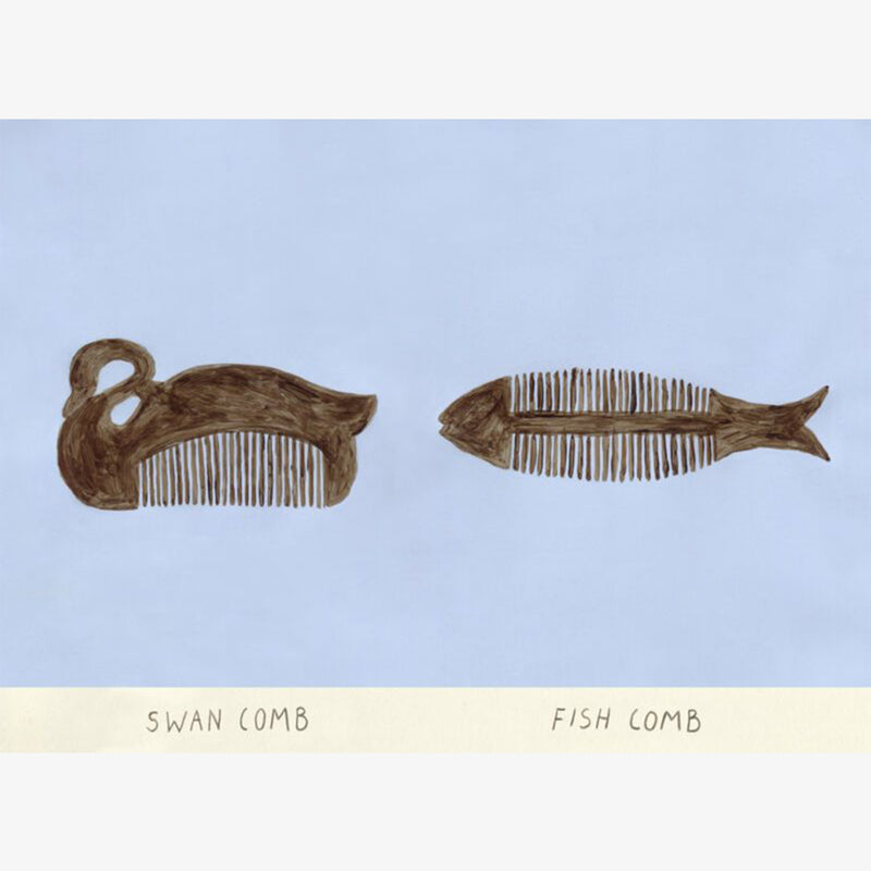 Swan and Fish Comb by Isabelle Vandeplassche