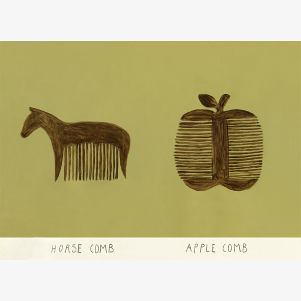 Horse and Apple Comb by Isabelle Vandeplassche