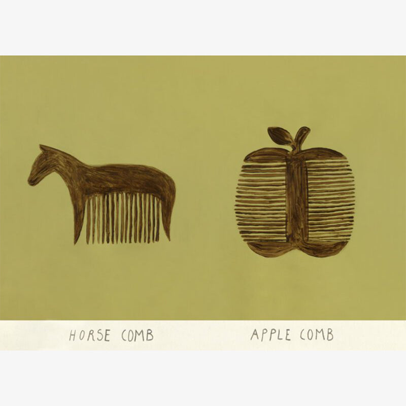 Horse and Apple Comb by Isabelle Vandeplassche