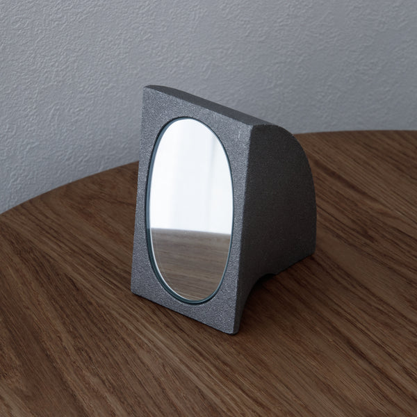 The Empathist Hole Stand Mirror Concrete