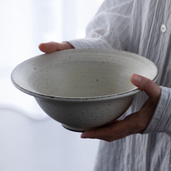 陶藝堂 Rim Bowl 20.5cm White