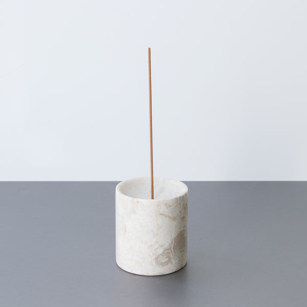 GF&CO. Marble Incense Stand Cream (Short)