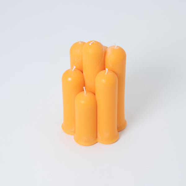 honey flamingo Tube Stick Multi Wick Candle Orange (Bergamot)