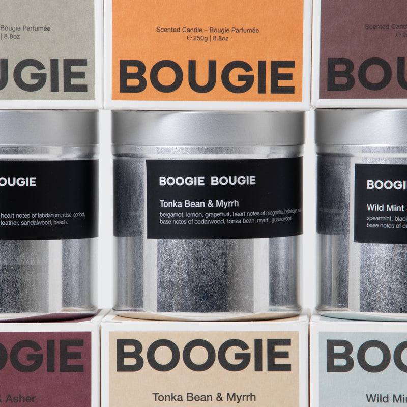 Boogie Bougie Candle Tonka Bean & Myrrh