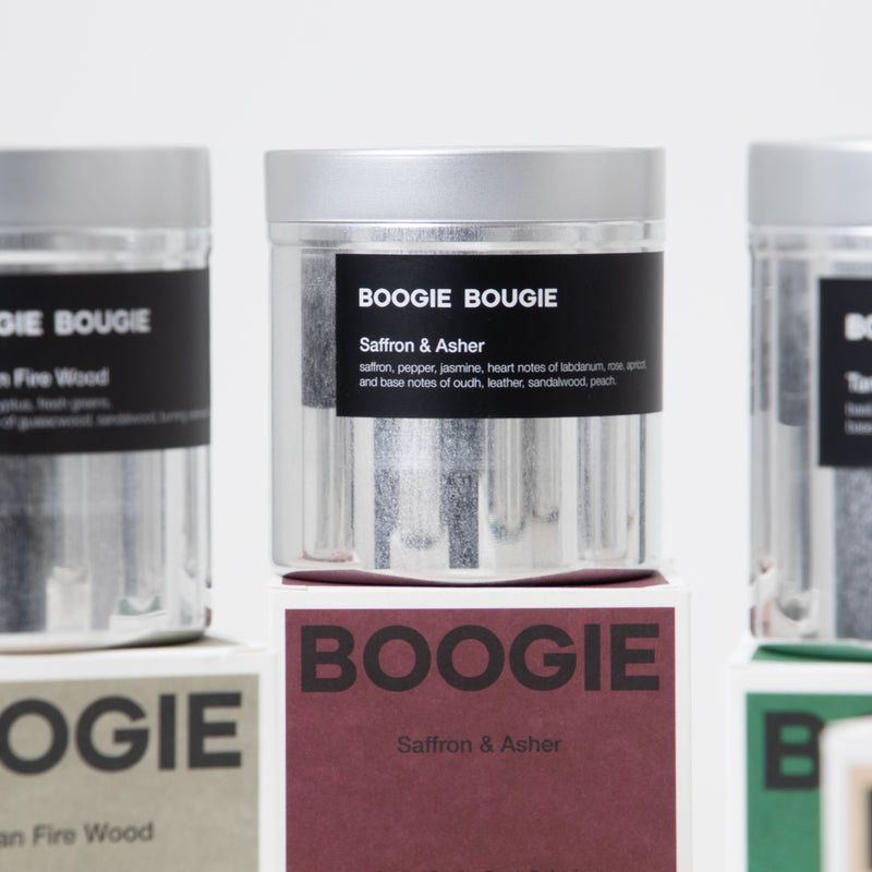 Boogie Bougie Candle Saffron & Asher