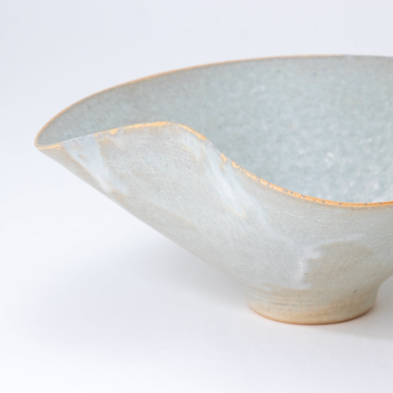 Bisui Ishikawa Folded Rim Bowl 20cm Asagiri