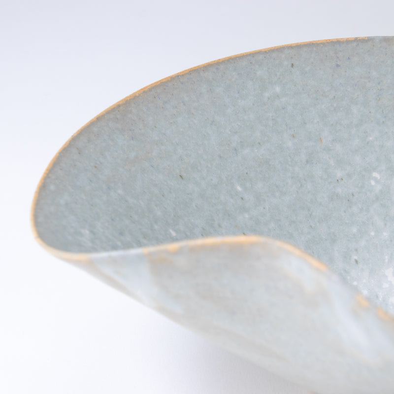 Bisui Ishikawa Folded Rim Bowl 20cm Asagiri