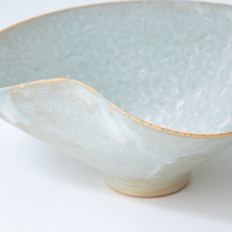 Bisui Ishikawa Folded Rim Bowl 20cm Asagiri