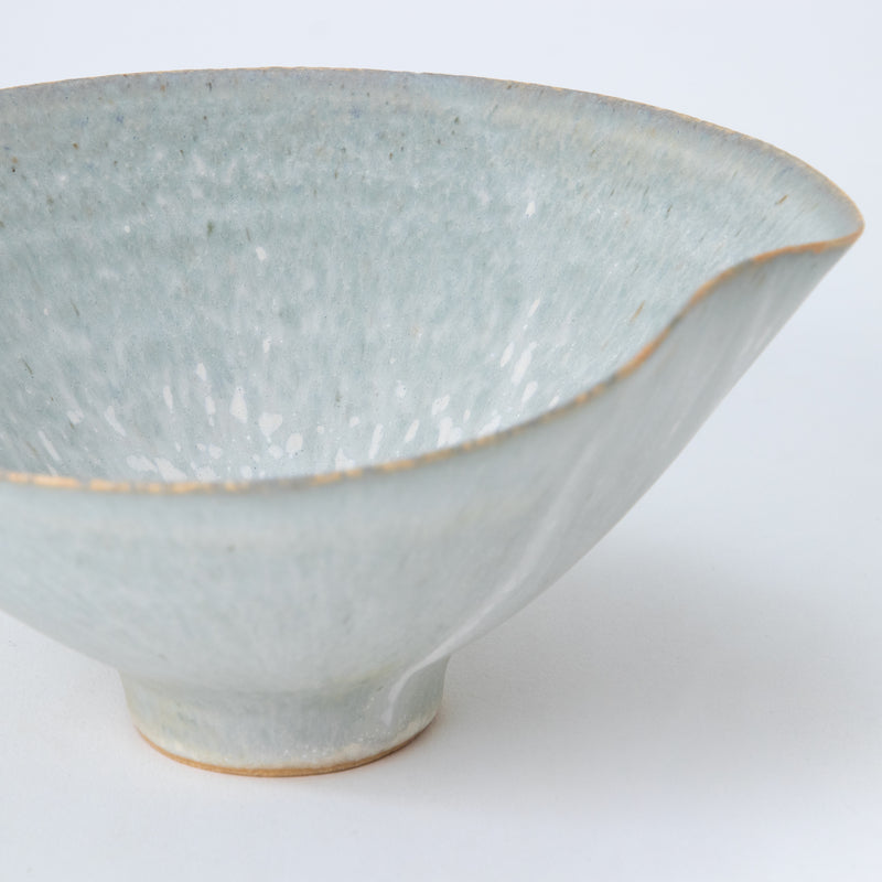 Bisui Ishikawa Folded Rim Bowl 16cm Asagiri