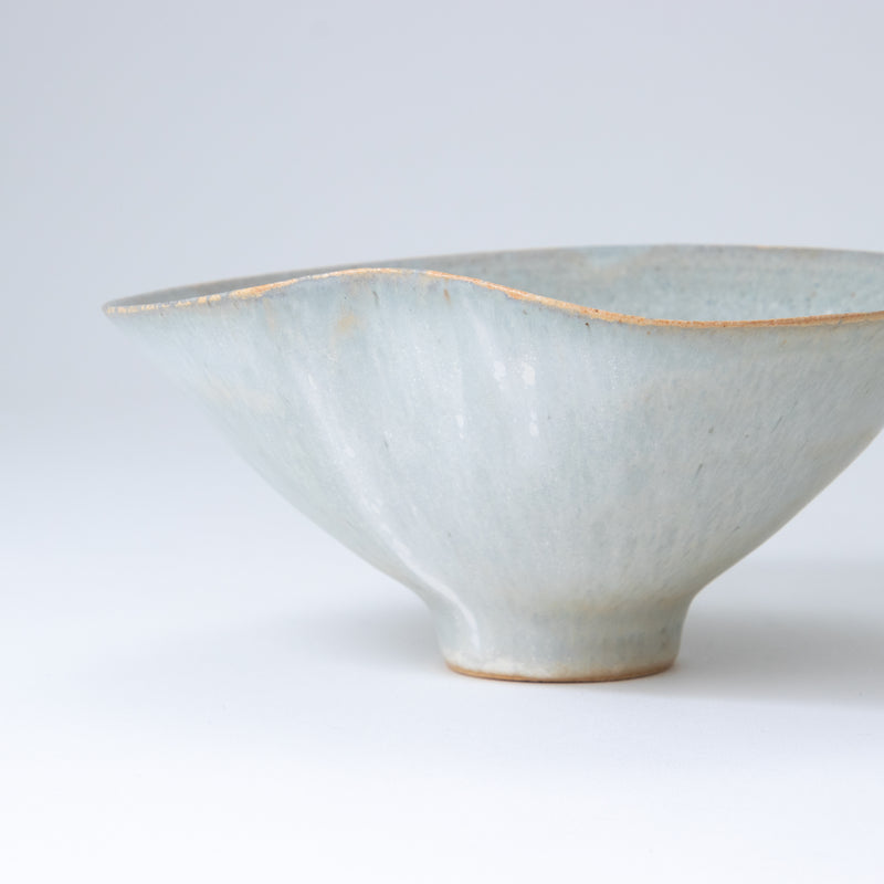 Bisui Ishikawa Folded Rim Bowl 16cm Asagiri