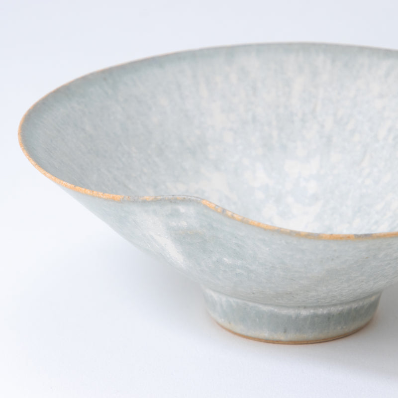 Bisui Ishikawa Folded Rim Bowl 14cm Asagiri