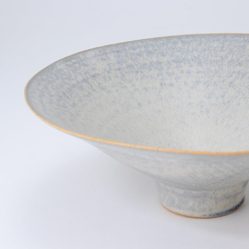 Bisui Ishikawa Folded Rim Bowl 22cm Sasameyuki