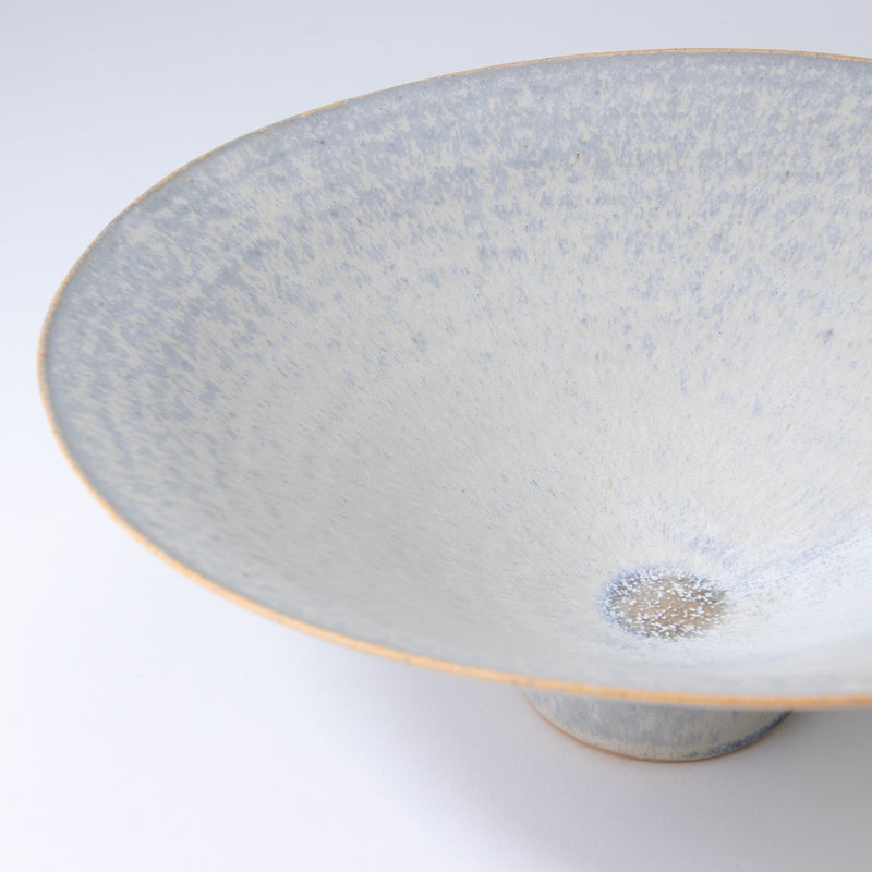 Bisui Ishikawa Folded Rim Bowl 22cm Sasameyuki