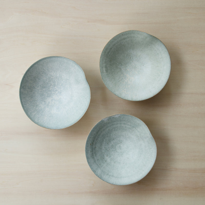 Bisui Ishikawa Folded Rim Bowl 14cm Asagiri