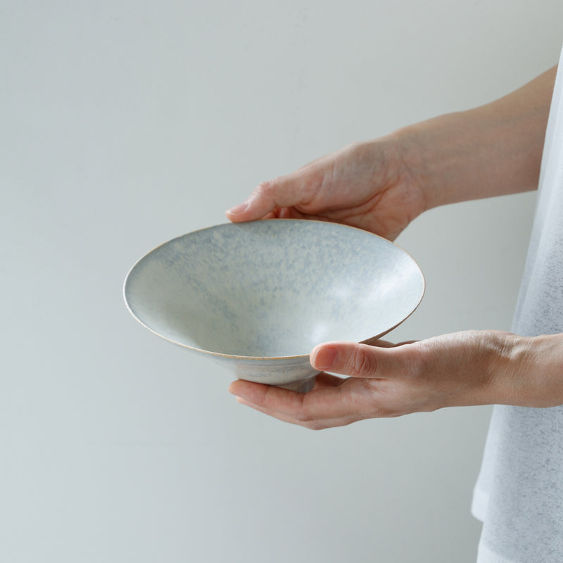 Bisui Ishikawa Rim Bowl 16.5cm Sasameyuki