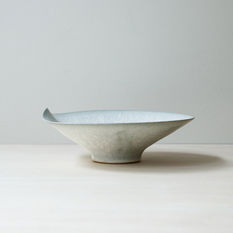 Bisui Ishikawa Folded Rim Bowl 21cm Asagiri