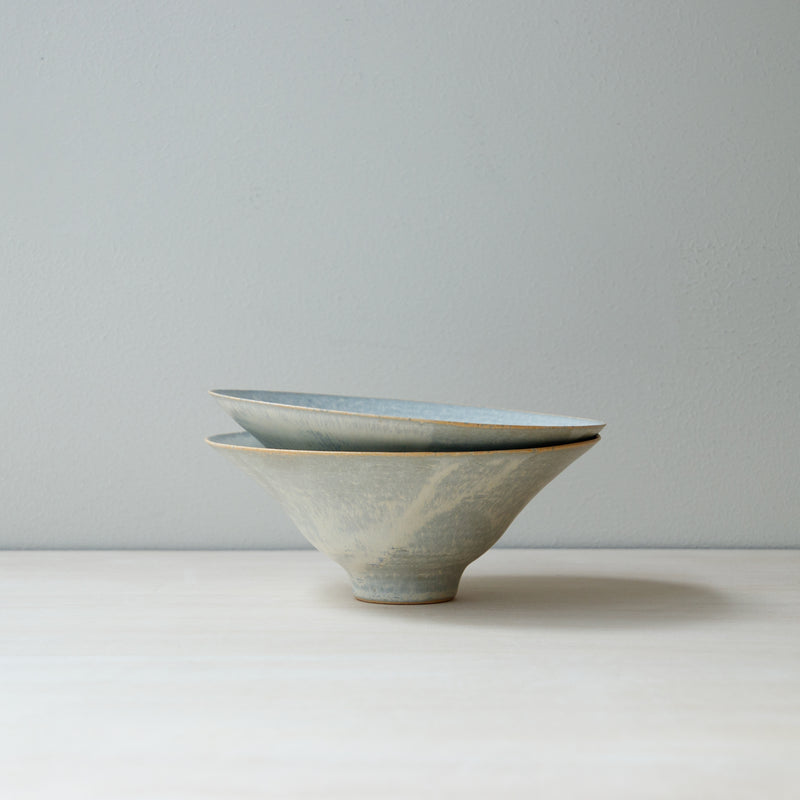 Bisui Ishikawa Rim Bowl 16.5cm Sasameyuki