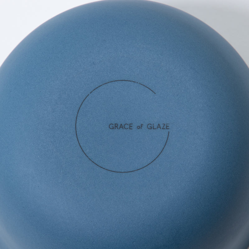 Grace of Glaze Tiny Plate Blue+Plum
