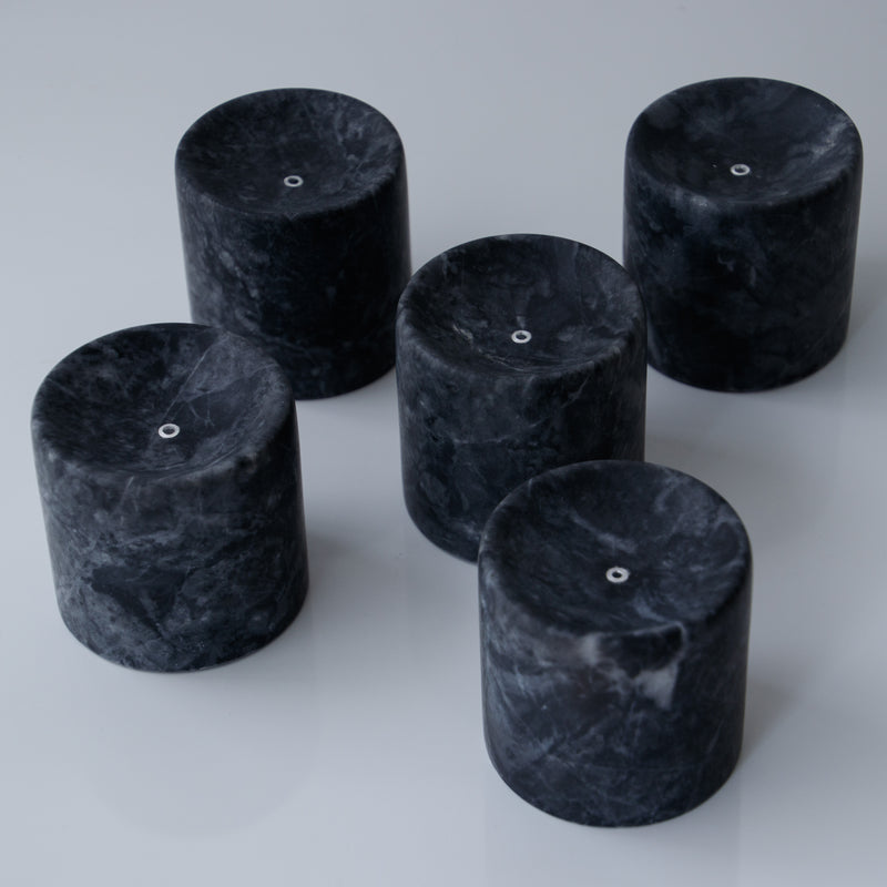 GF&CO. Marble Incense Stand Gray-Black (Short)