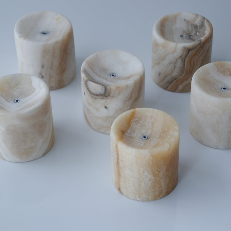 GF&CO. Marble Incense Stand Light-Onyx (short)
