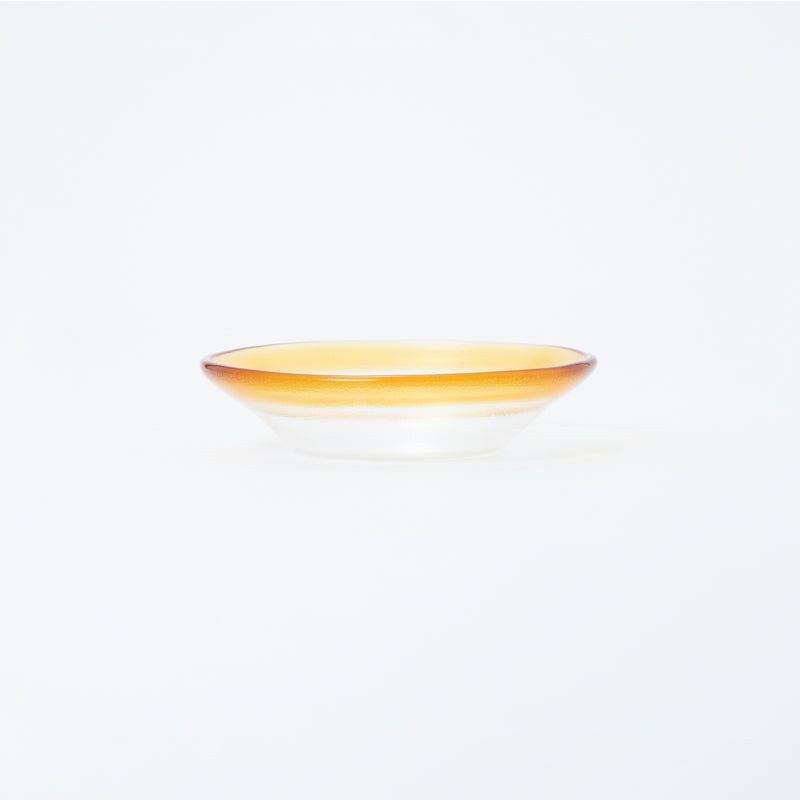 CLEARMOOD Ringed Bowl S Pale Amber