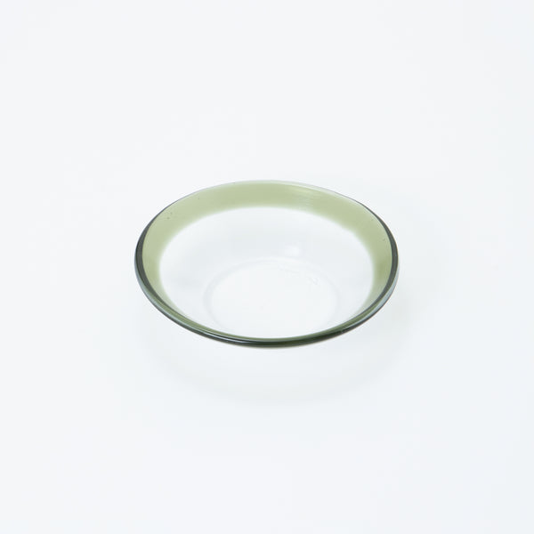 CLEARMOOD Ringed Bowl S Pale Light Olive Green