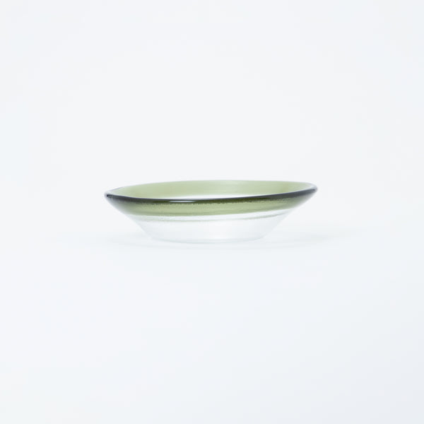 CLEARMOOD Ringed Bowl S Pale Light Olive Green