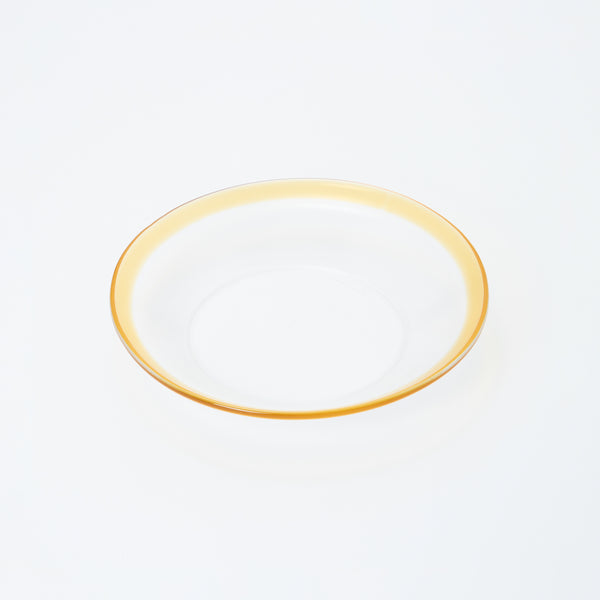 CLEARMOOD Ringed Bowl L Pale Amber