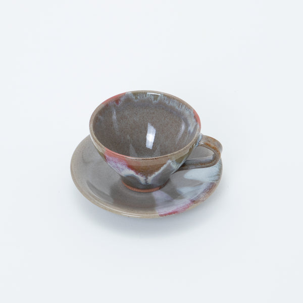 Lethe Cup & Saucer Red 
