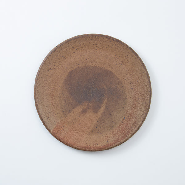Shoshi Watanabe Flat Plate 22cm Brown