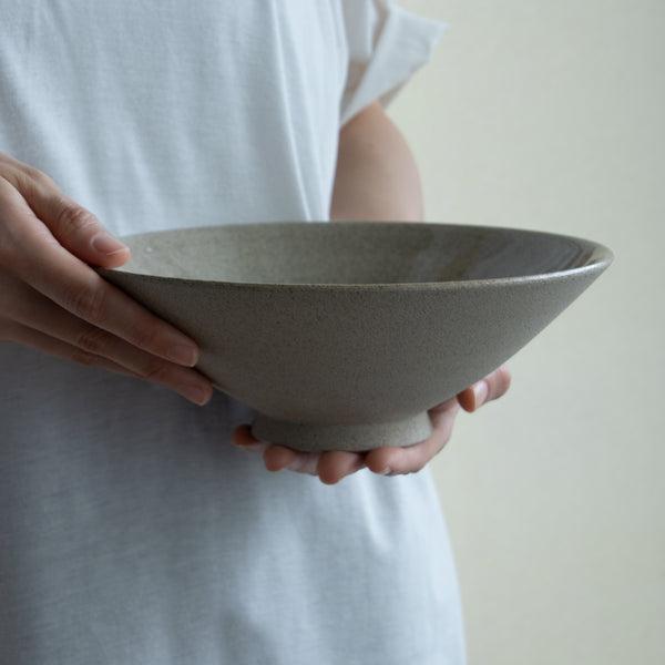 Anna Louise Conical Bowl Light Gray