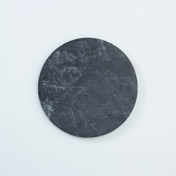 GF&CO. Marble Tray Round Gray Black