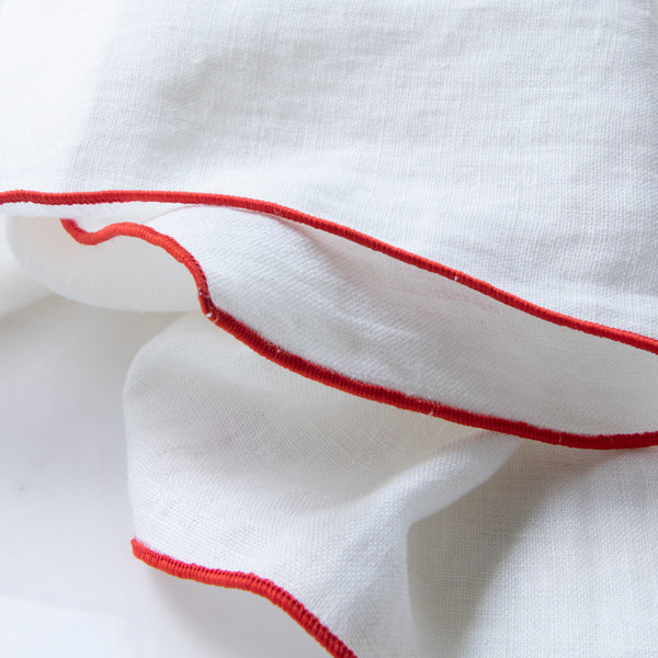 MADRE Large Napkin Set Leche x Red