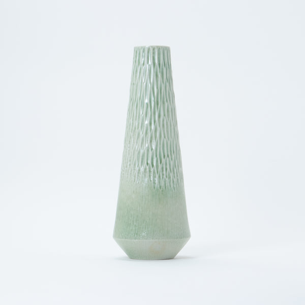GF&CO. Shaved Vase Green