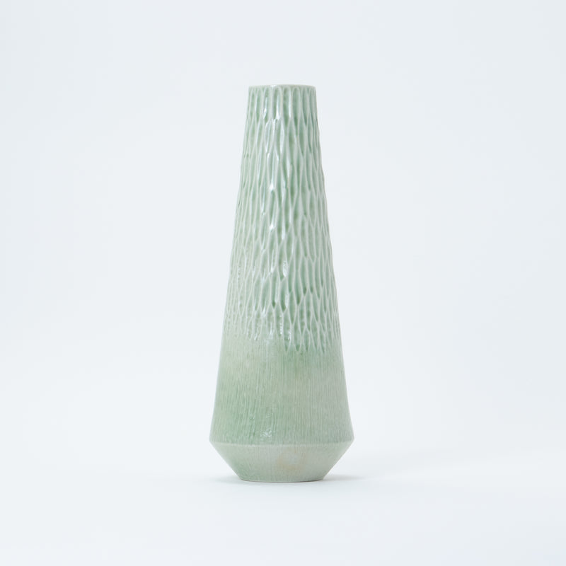 GF&CO. Shaved Vase Green