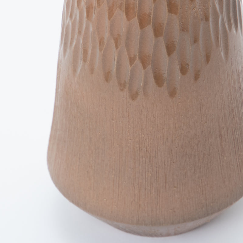 GF&CO. Shaved Vase Thick Brown