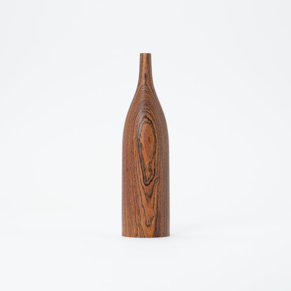 Tall Bottle Vase Mexican Rosewood