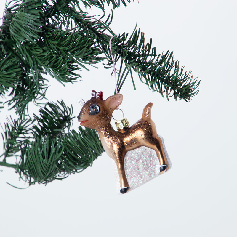 Christmas Ornament Ribbon Bambi